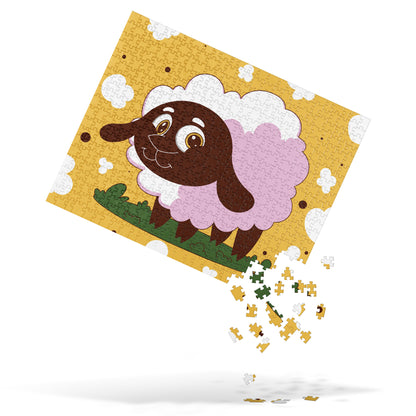 Sunny Pastures Sheep Jigsaw Puzzle image 3