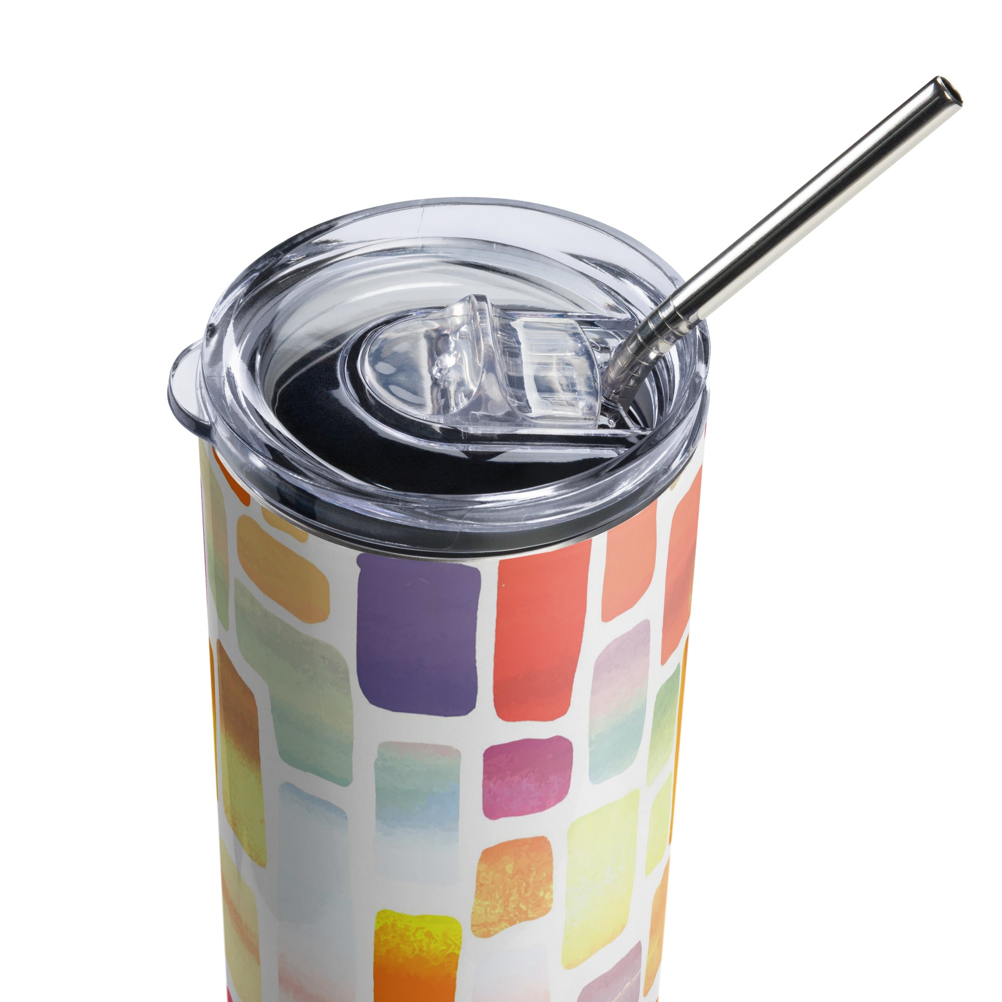 Colorful Canvas Block Tumbler image 5