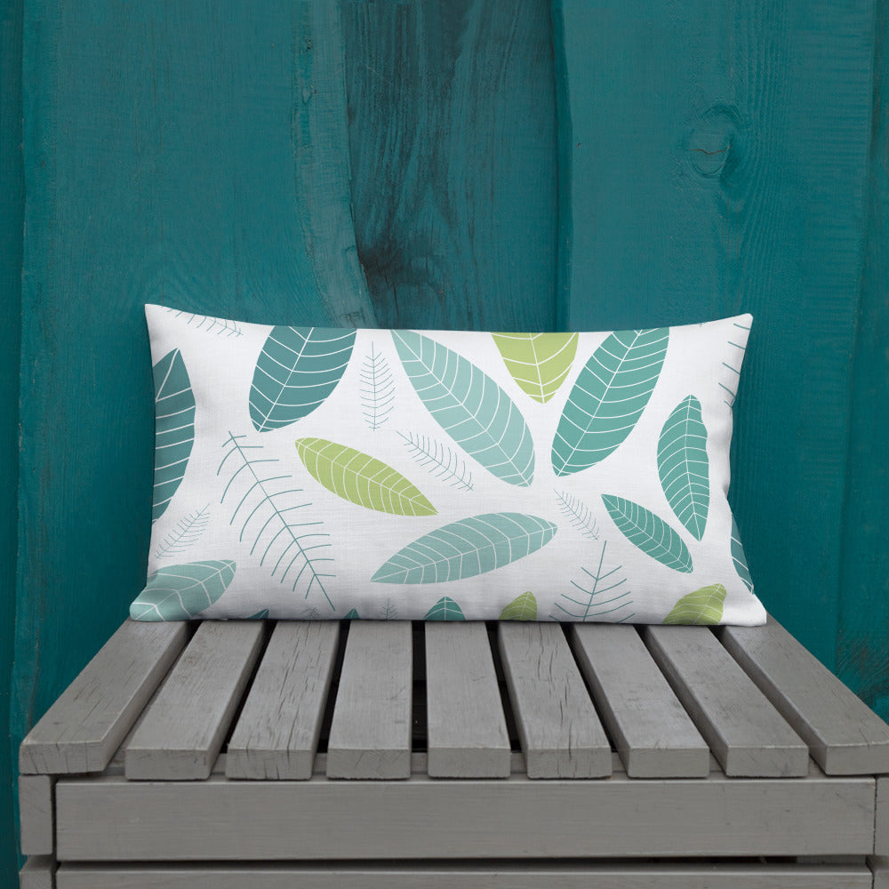 Minimalist Autumn Leaf Pillow - 20×12 image