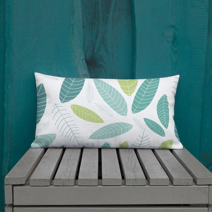 Minimalist Autumn Leaf Pillow - 20×12 image