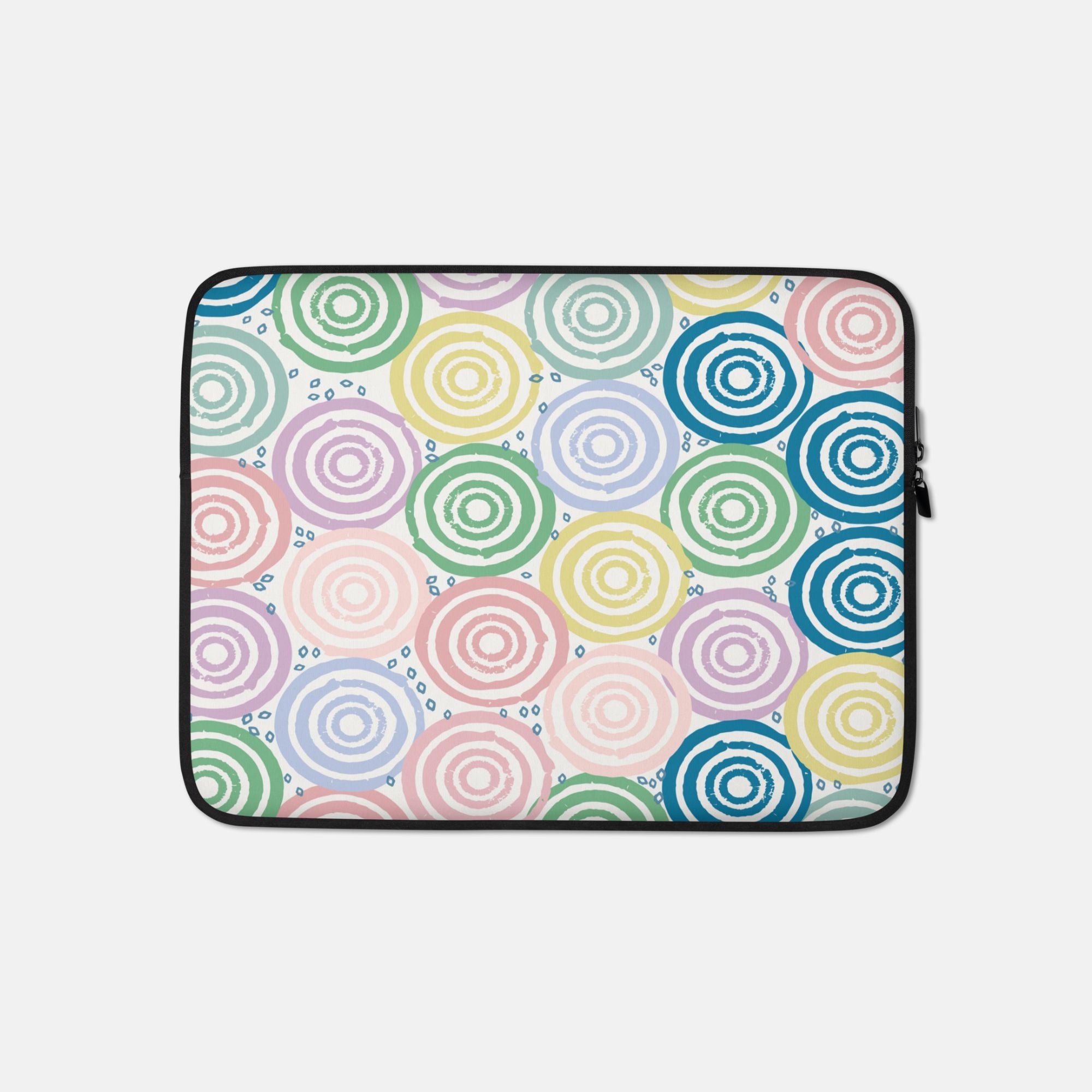 Rainbow Rounds Laptop Sleeve image 0