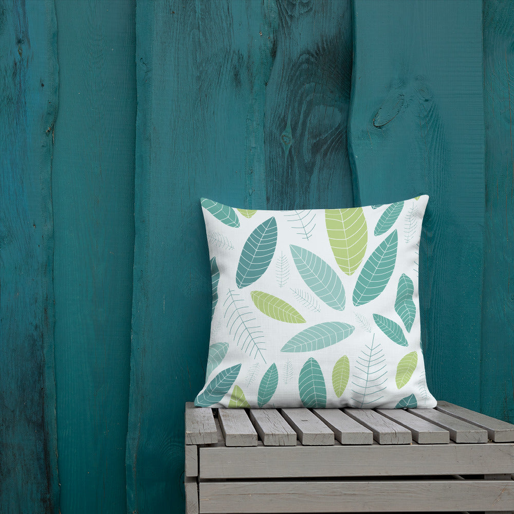Minimalist Autumn Leaf Pillow - 18×18 image