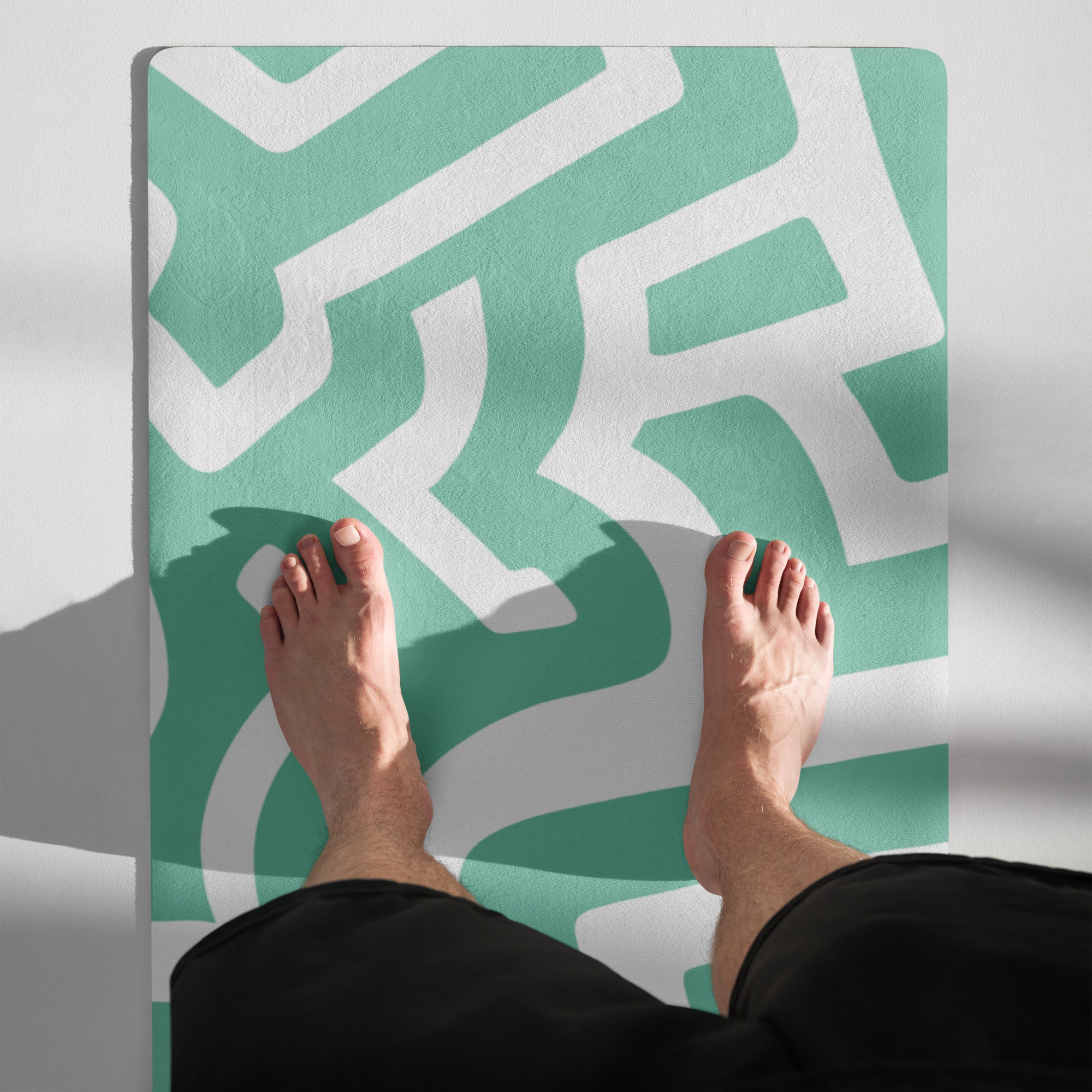 Geometric Maze Yoga Mat Non-Slip and Cushioned image 7