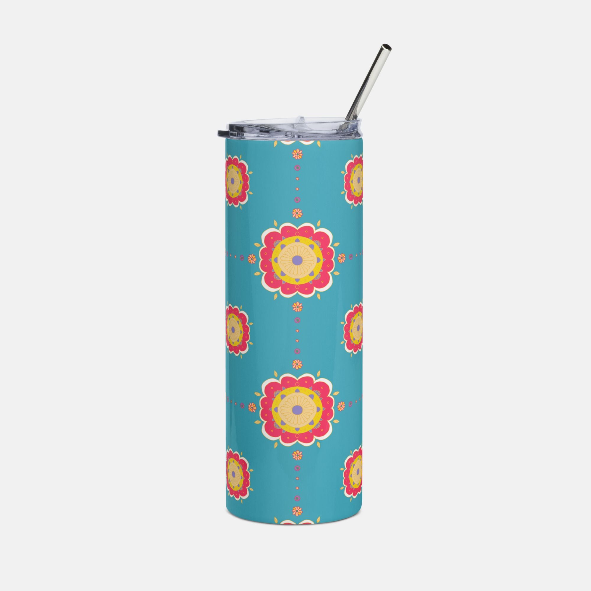 Bright Bloom Pattern Tumbler image 0