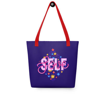 Modern Floral Self Love Tote Bag image 5