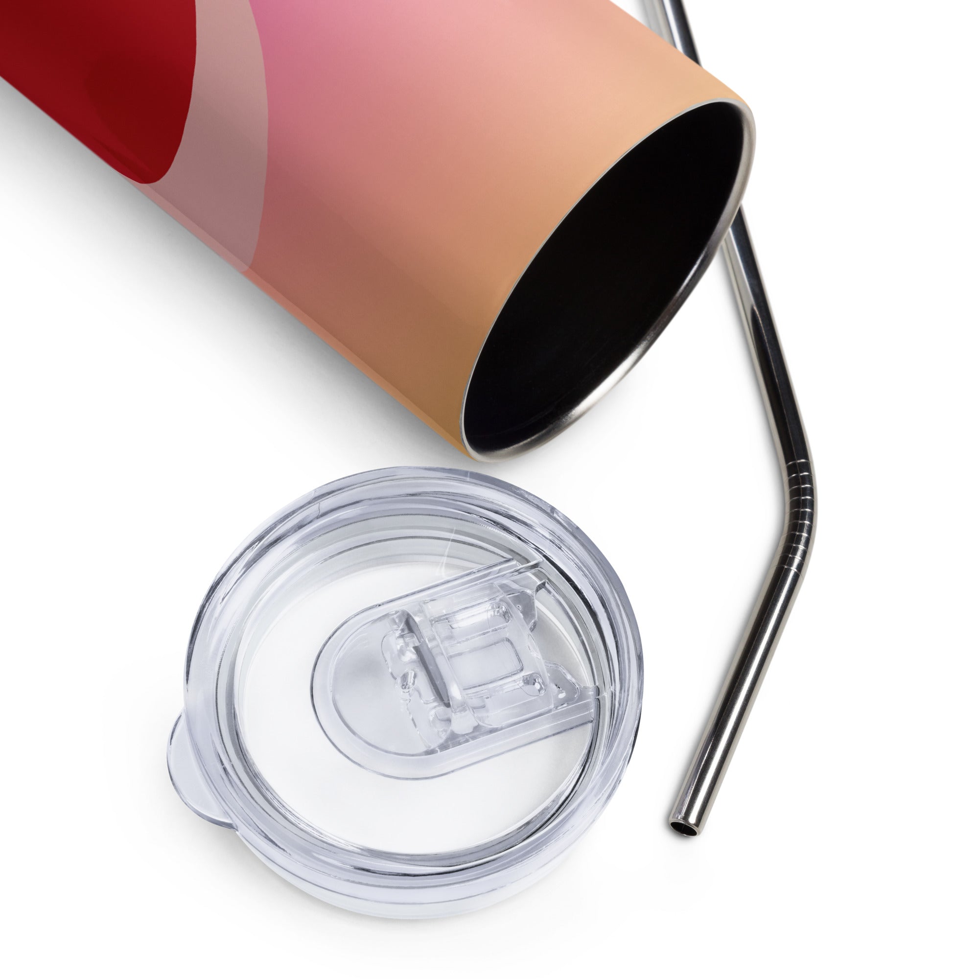 Vibrant 3D Heartbeat Tumbler image 4