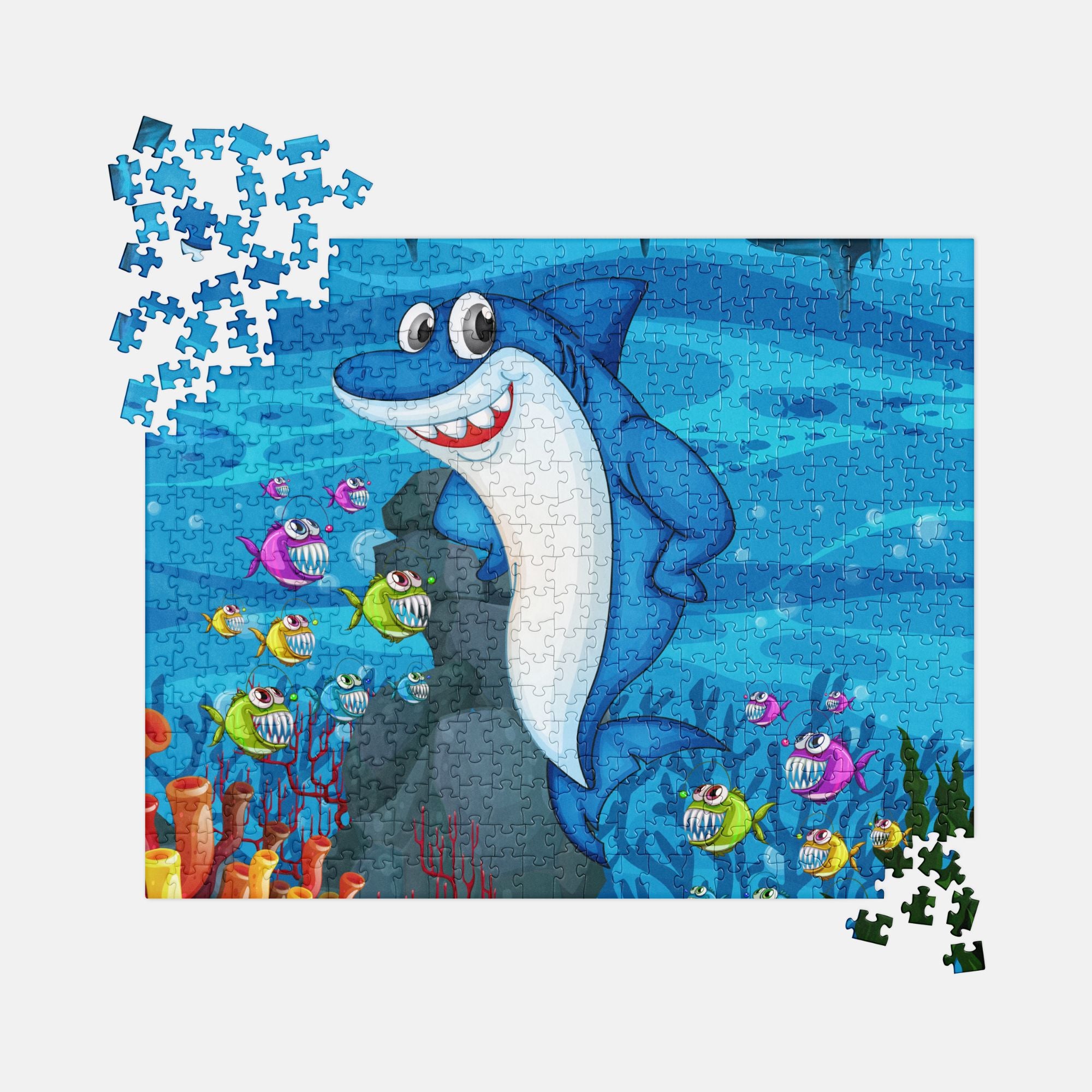 Friendly Shark Underwater Adventure Jigsaw Puzzle image 0
