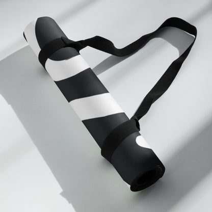 Black and White Lines Yoga Mat Stylish and Functional Comfort image 8