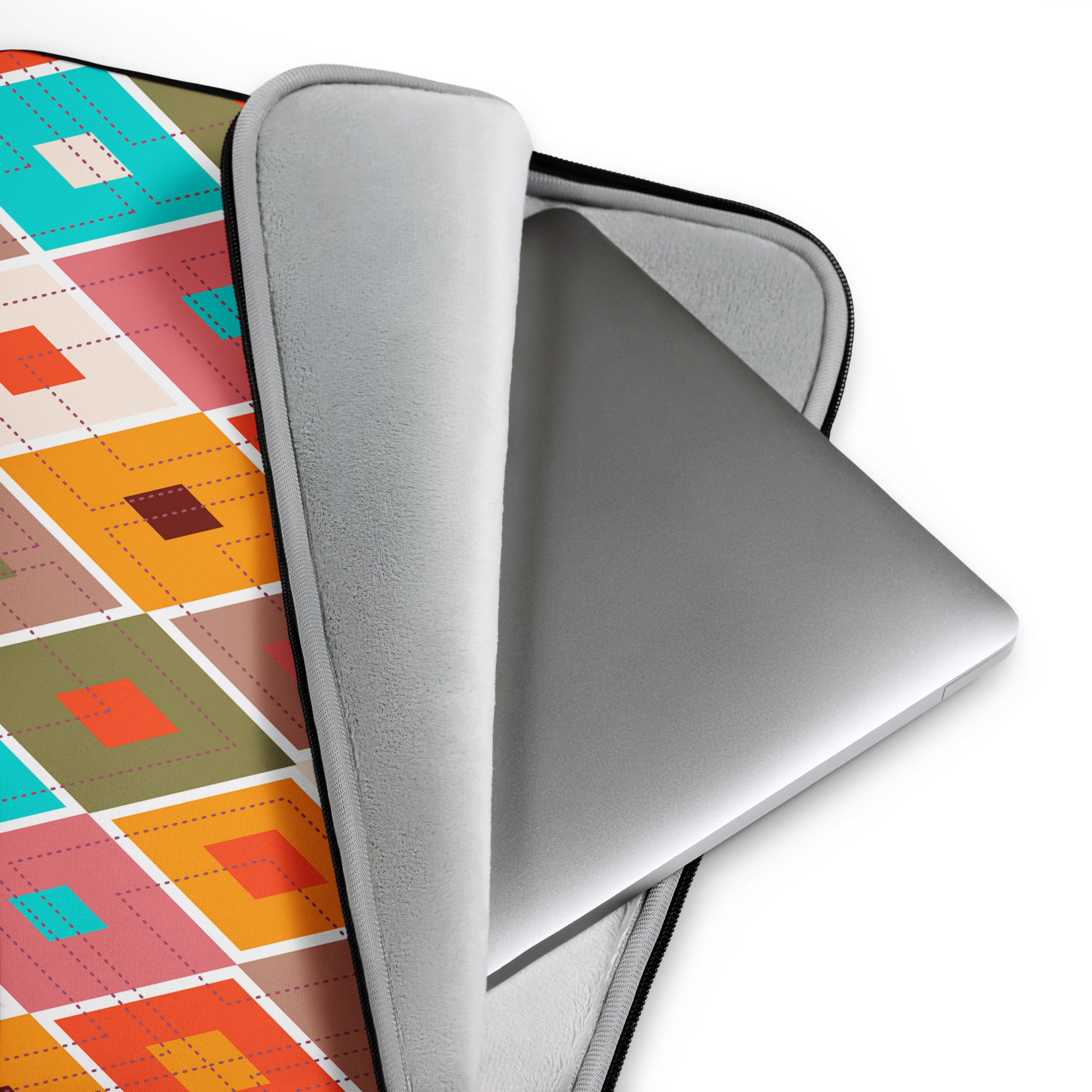 Diamond Lines Pattern Laptop Sleeve image 4