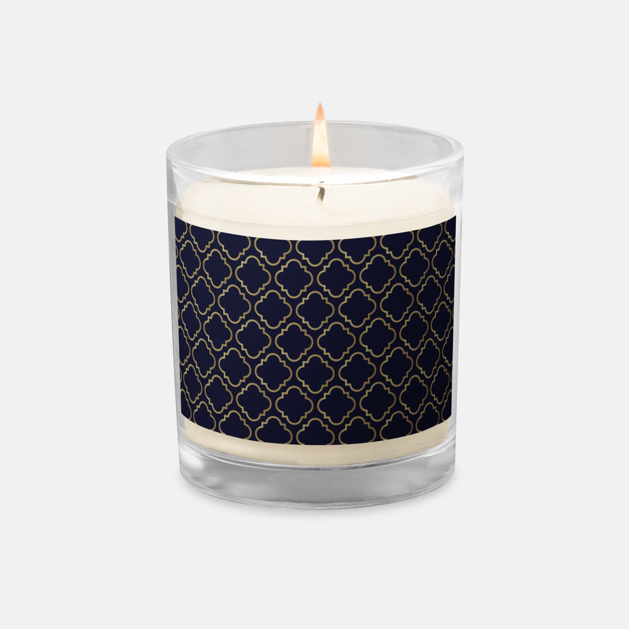 Moroccan Gold Glass Jar Candle image 0