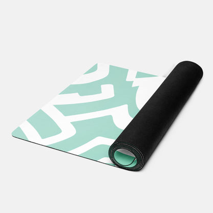 Geometric Maze Yoga Mat Non-Slip and Cushioned image 0