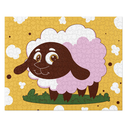 Sunny Pastures Sheep Jigsaw Puzzle image 2