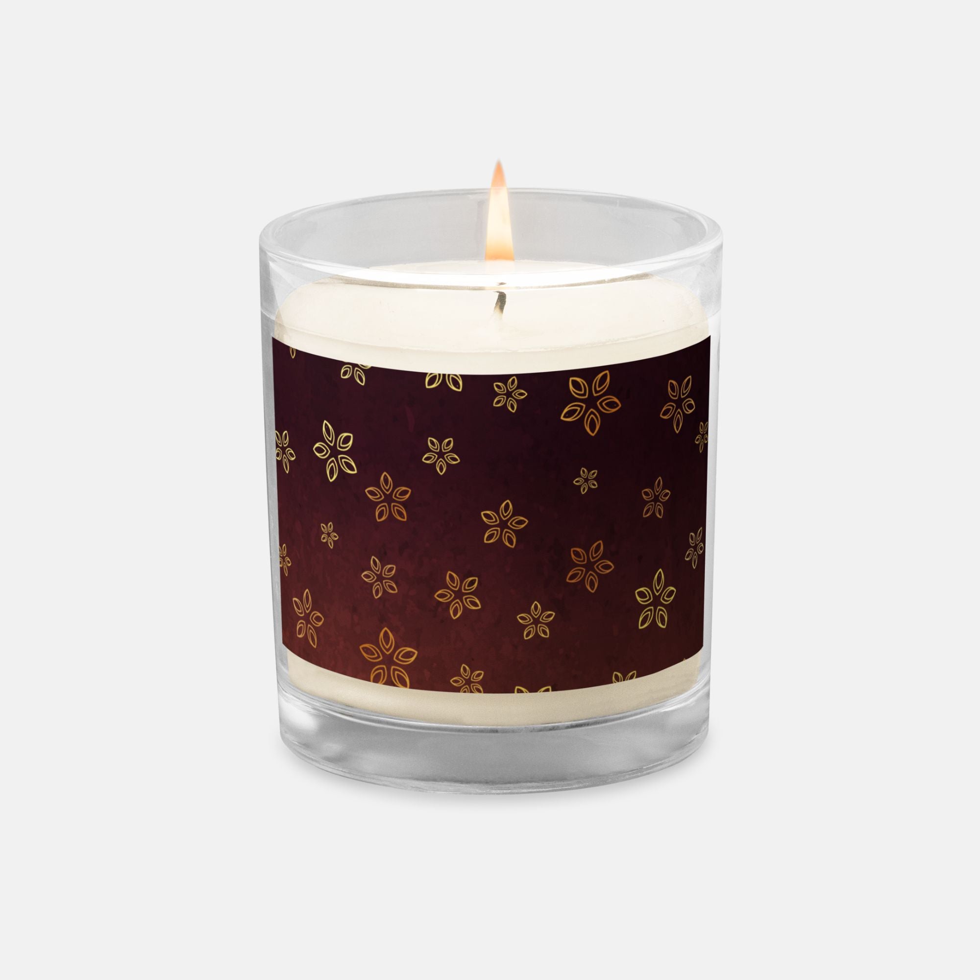 Plum Blossom Glass Jar Candle image 0