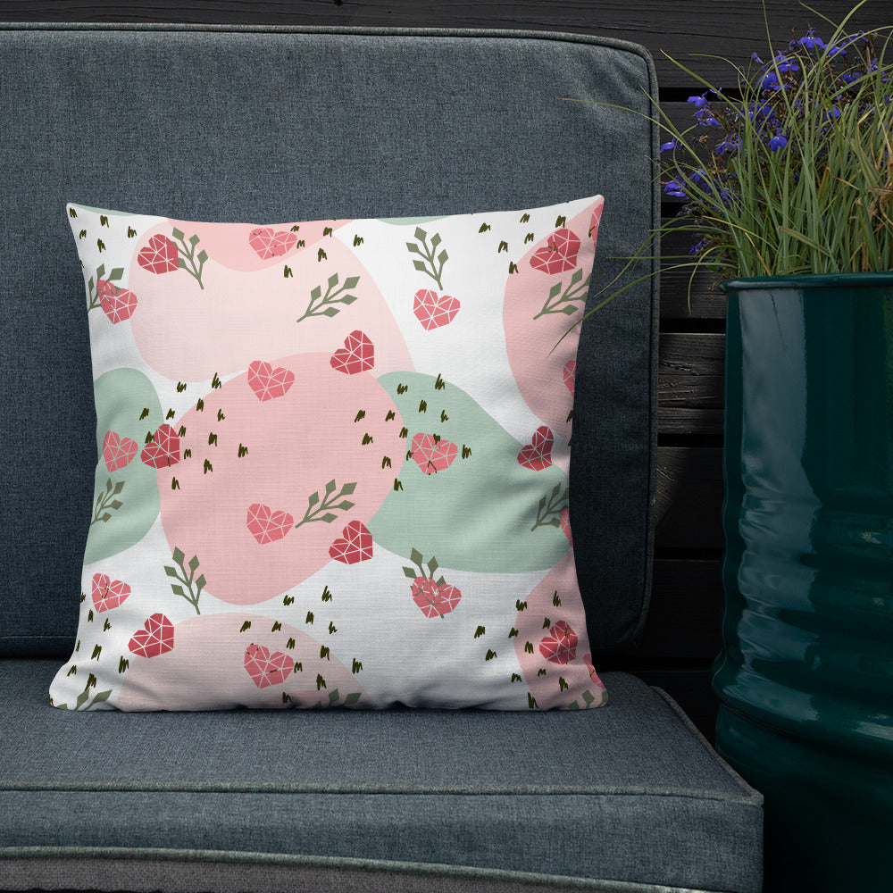 Love Pattern Heart Pillow image 1