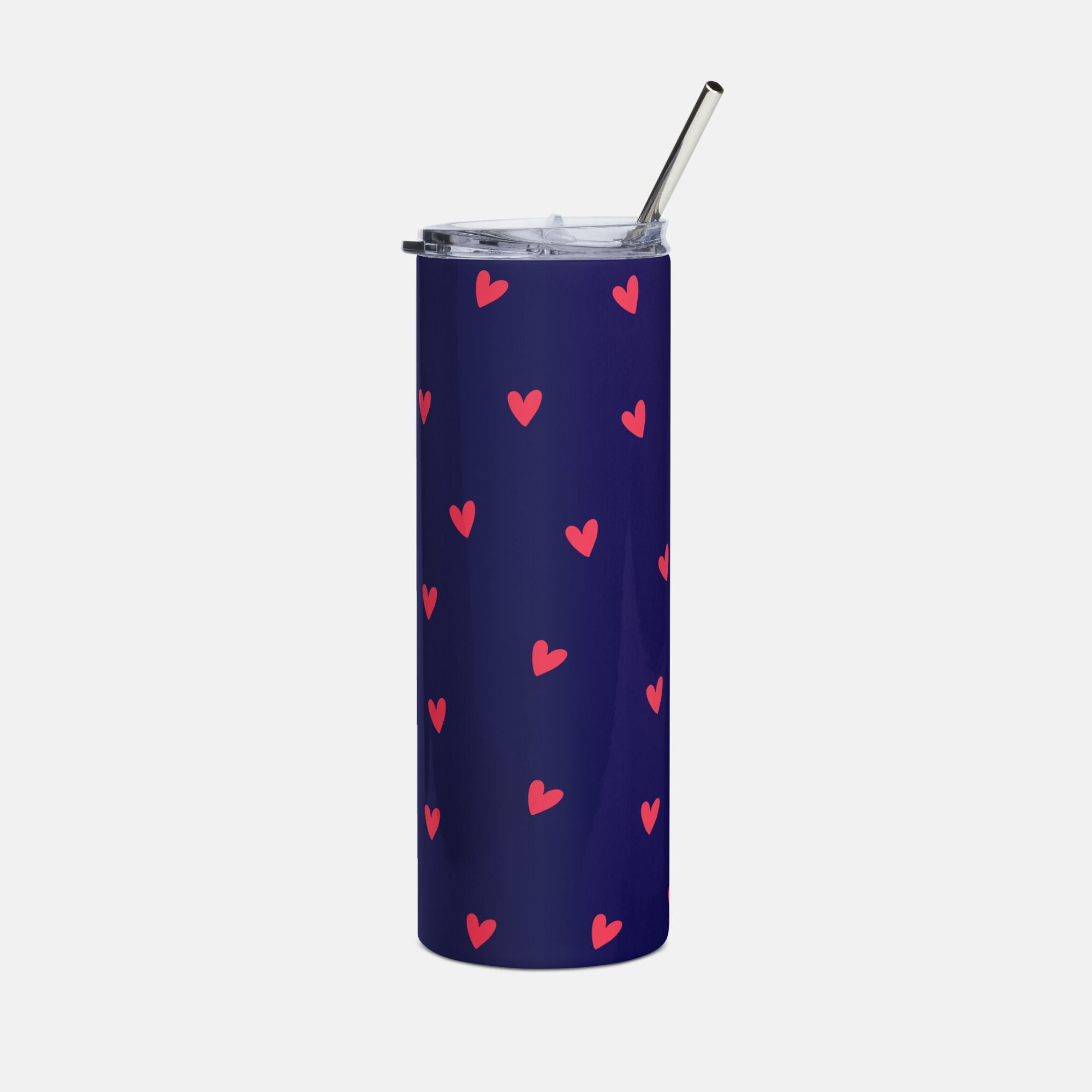 Dreamy Blue Heart Tumbler image 0