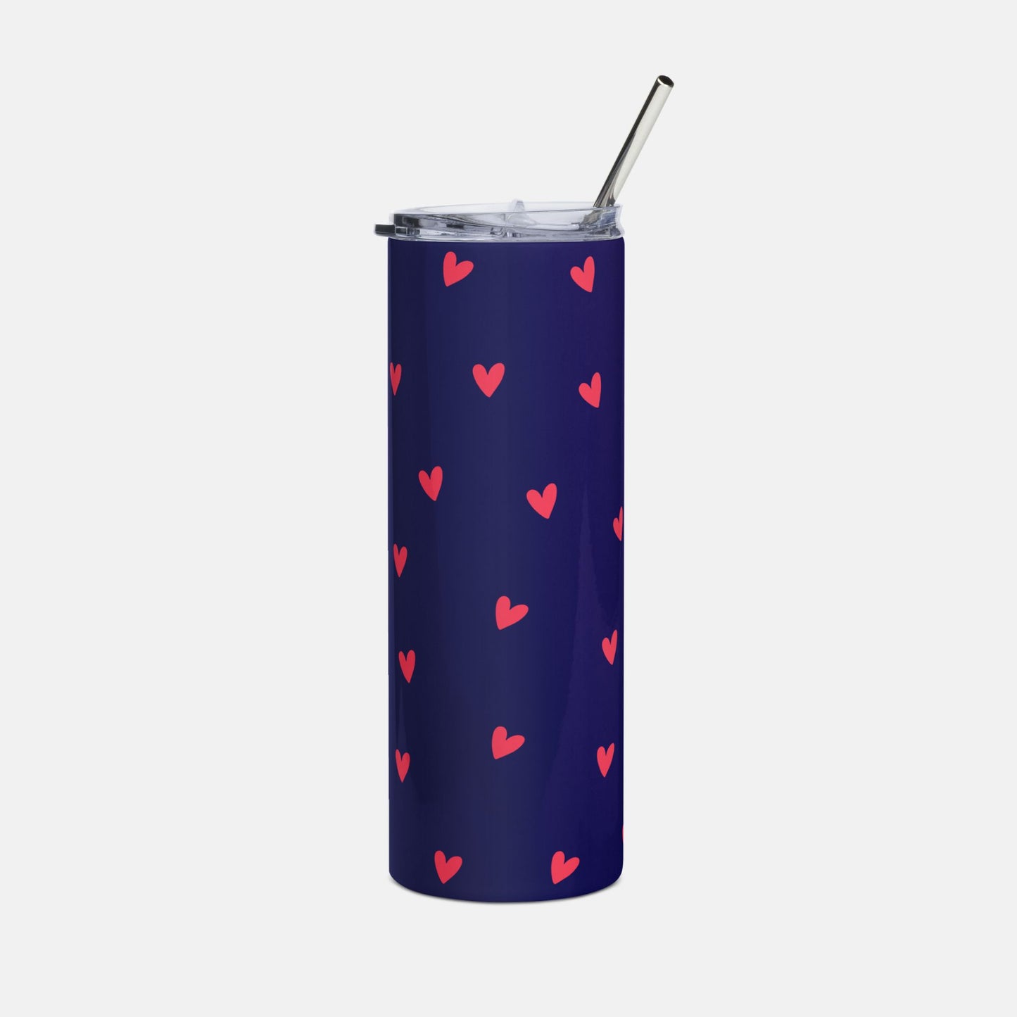 Dreamy Blue Heart Tumbler image 0