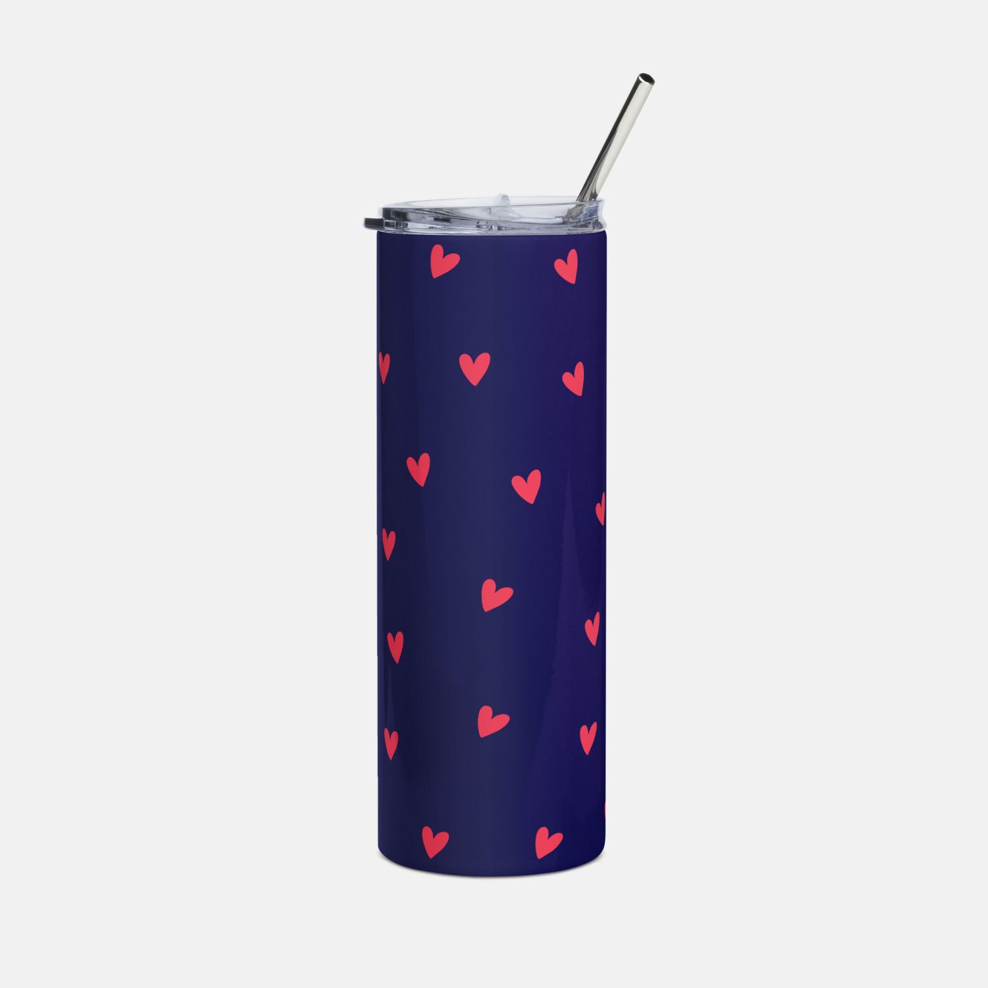 Dreamy Blue Heart Tumbler image 0