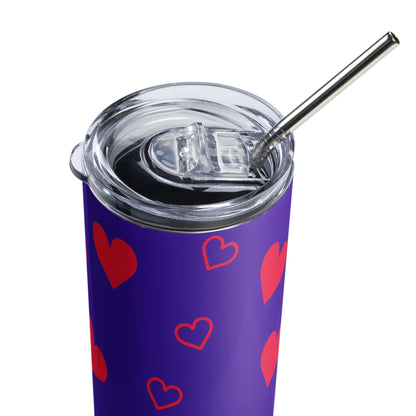 Sweetheart Purple Love Tumbler image 6
