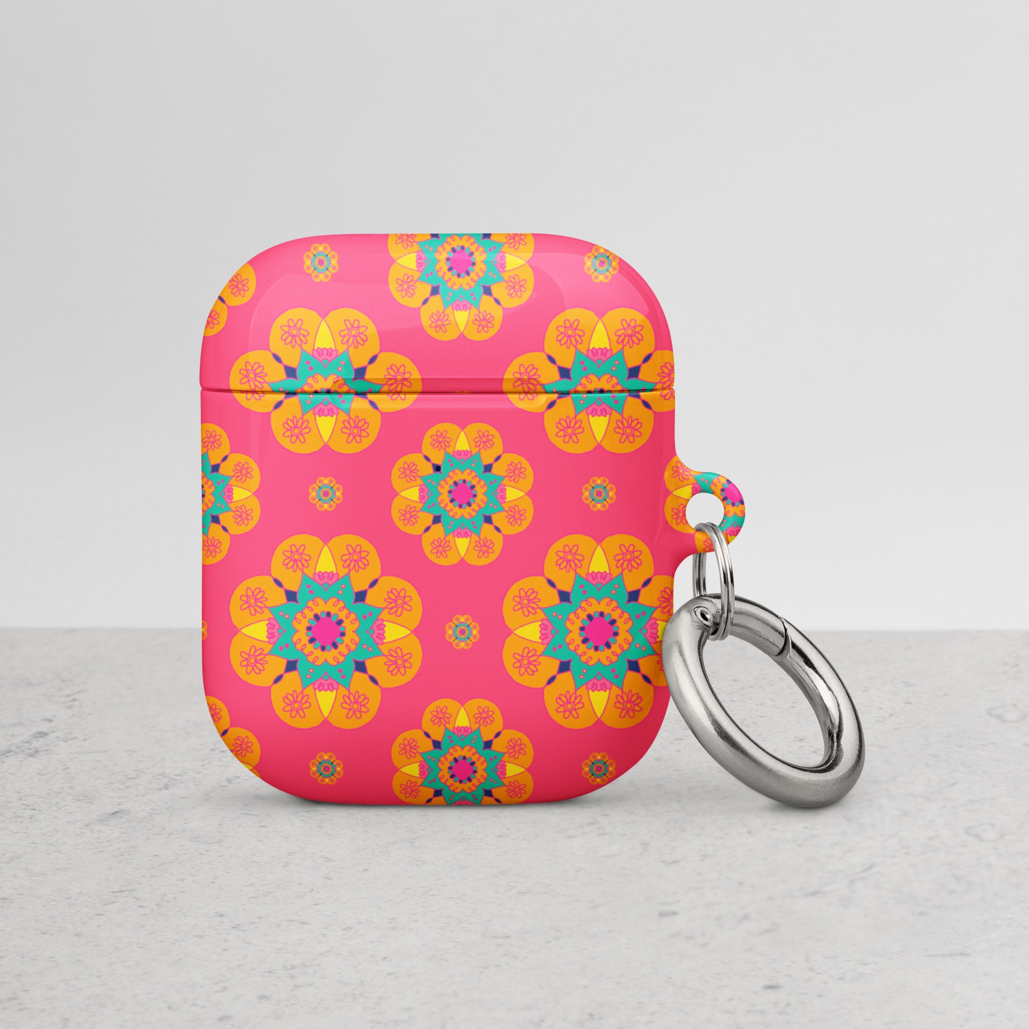 Vibrant Pink Mandala Case for AirPods® – Tryix