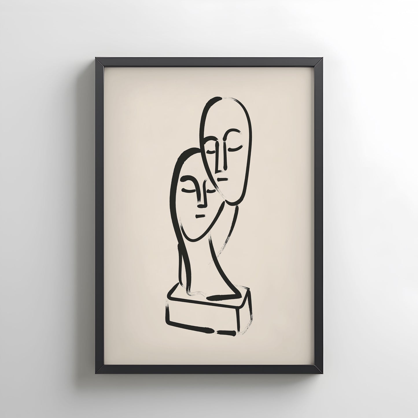 Faces of Love – Boho Line Art Decor