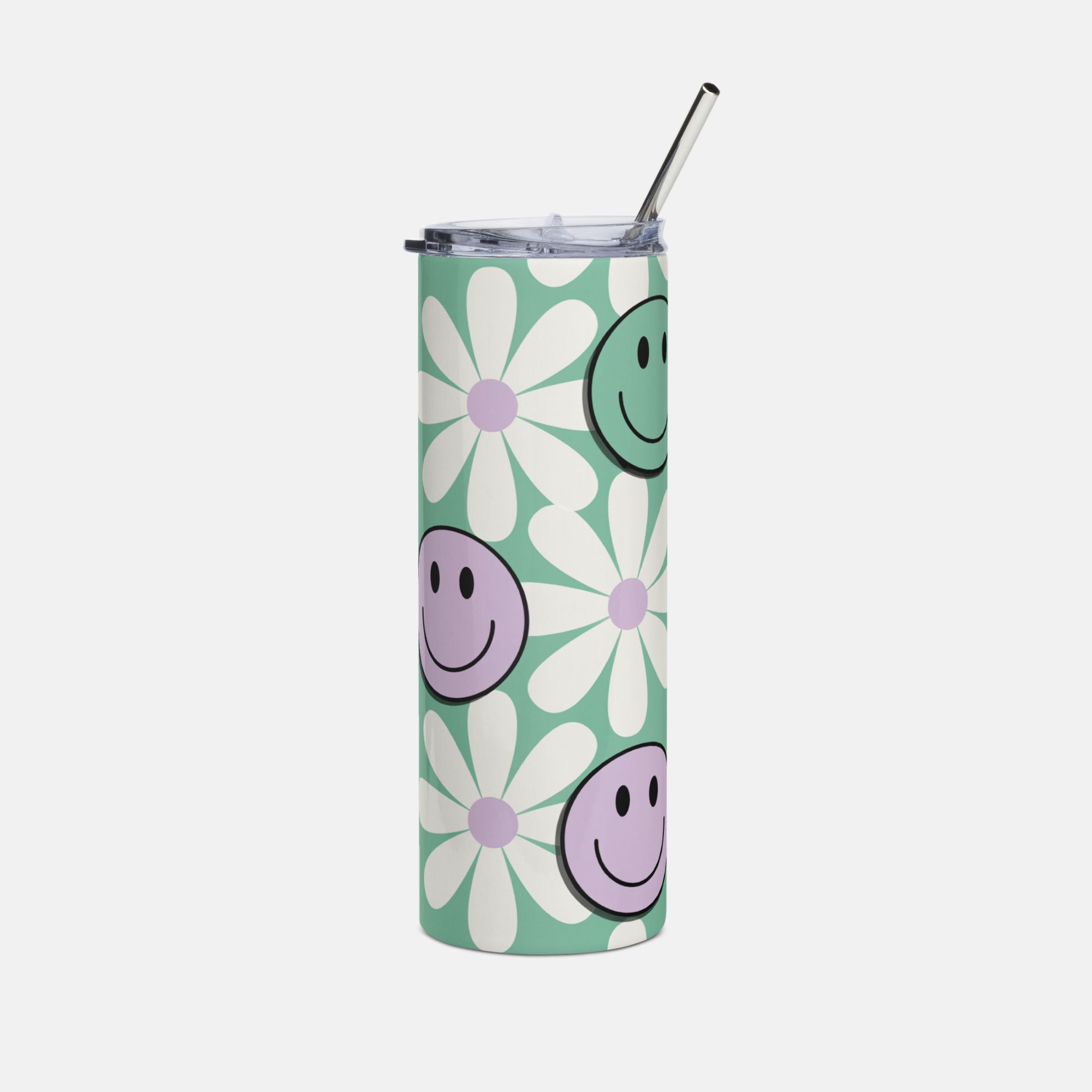 Smiling Daisy Floral Tumbler