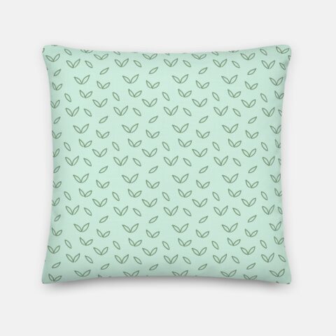Aqua Petal Comfort Pillow