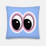 Blue Cute Eyes Pillow