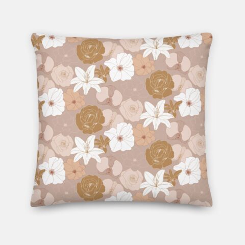 Retro Floral Bliss Pillow