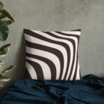 Brown Beige Zebra Pattern Pillow