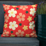 Spring Floral Pattern Pillow