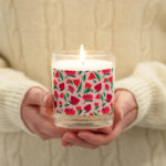 Ruby Tulip Glass Jar Candle