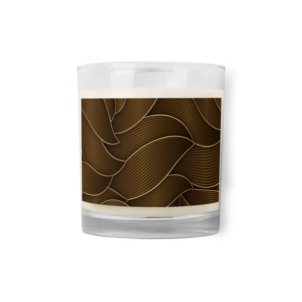 Golden Luxe Curved Glass Jar Candle