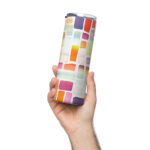Colorful Canvas Block Tumbler