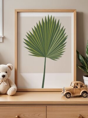 Minimalist-Green-Palm-Leaf-Wall-Art3