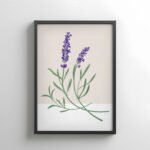 Purple Lavender Art Print for Home Decor