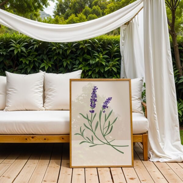 Purple Lavender Art Print for Home Decor