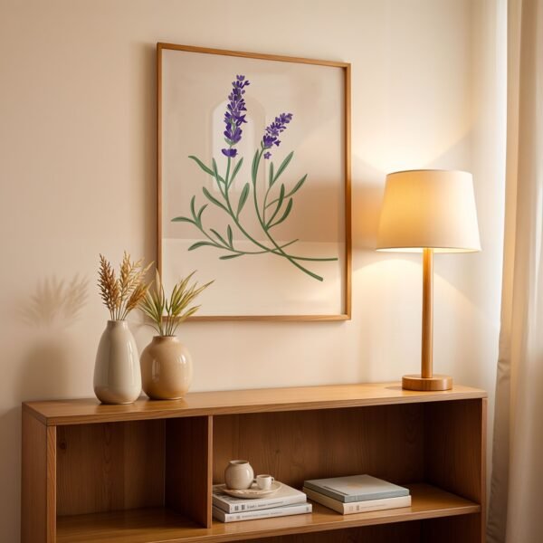 Purple Lavender Art Print for Home Decor