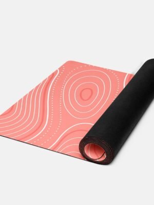 Line Art Yoga Mat Stylish and Functional Comfort