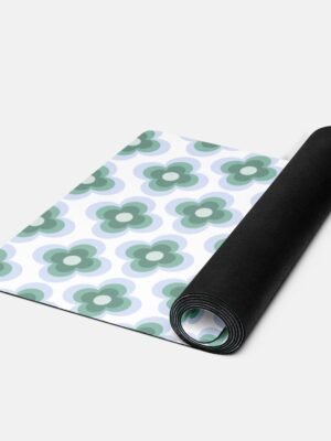 Retro Bloom Yoga Mat Non-Slip and Eco-Friendly