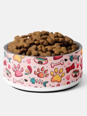 Sweet Paws and Fishbones Pet Bowl