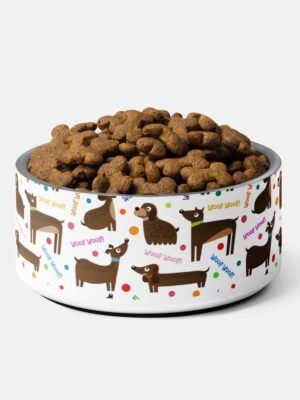 Woof Woof Pet Bowl for Happy Pets