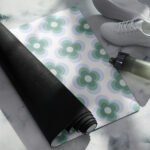 Retro Bloom Yoga Mat Non-Slip and Eco-Friendly