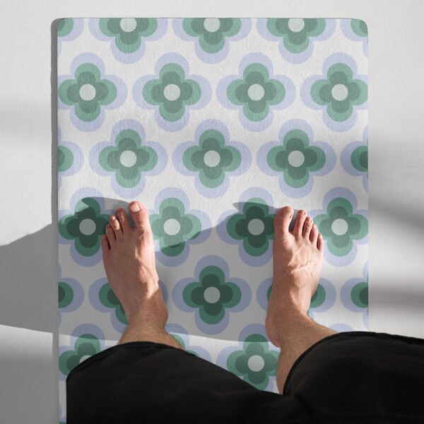 Retro Bloom Yoga Mat Non-Slip and Eco-Friendly