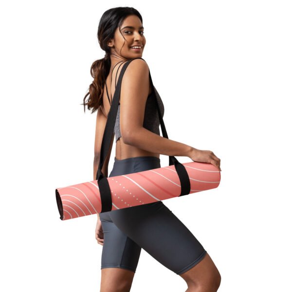 Line Art Yoga Mat Stylish and Functional Comfort