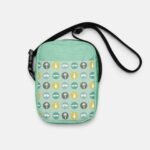 Mustache and Palm Crossbody Bag Everyday Utility