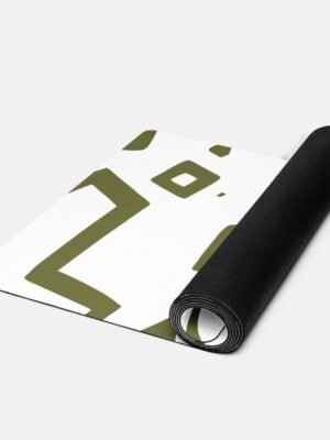 Olive Motif Yoga Mat Soft and Comfort