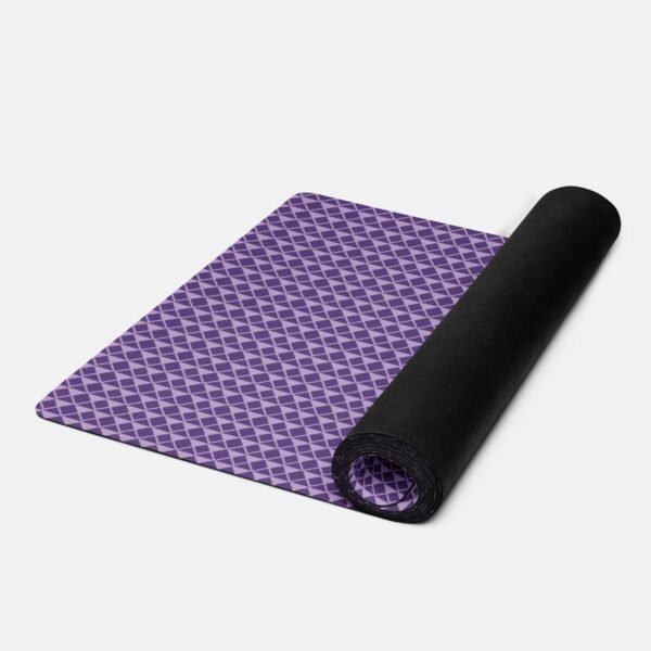 Textured Purple Yoga Mat Non-Slip and Cushioned