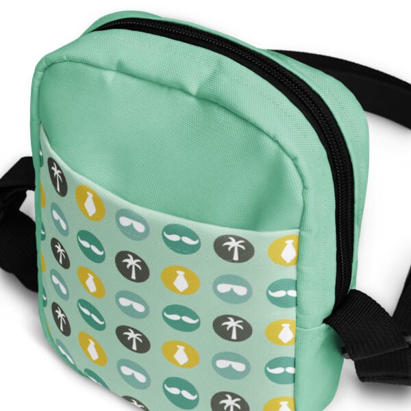 Mustache and Palm Crossbody Bag Everyday Utility