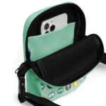 Mustache and Palm Crossbody Bag Everyday Utility