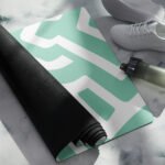 Geometric Maze Yoga Mat Non-Slip and Cushioned
